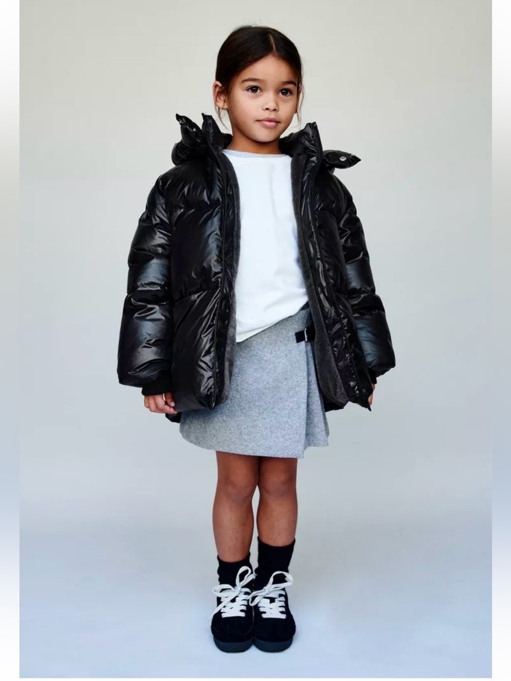 ZARA Kids Water Repellent And Wind Resistant Dawn Feather Puffer Hooded Jacket